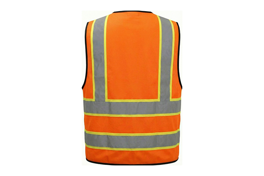 HIGH-VISIBILITY | BASIC VEST | Orange 1inch Reflective tape and contrast tape